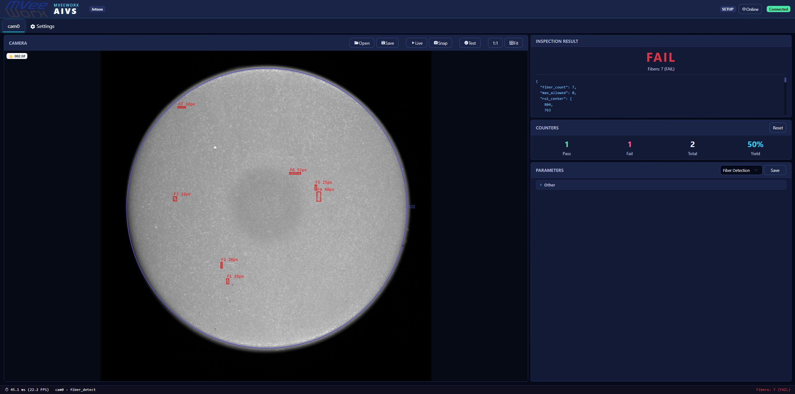 MVeeWorx AIVS Software Interface